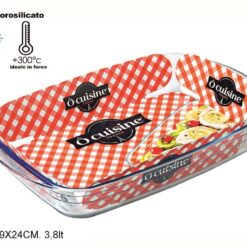 TEGLIA VETRO RETT.RE CM.39X24 OCUSINE