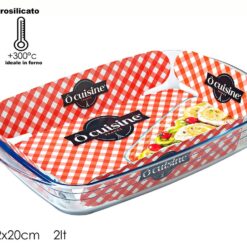 TEGLIA VETRO RETT.RE CM.32X20 OCUSINE