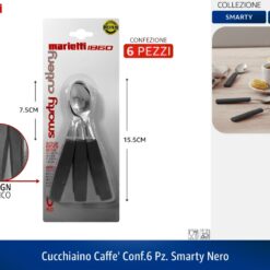 CUCCHIAINO CAFFE' CONF.6 PZ. SMARTY NERO