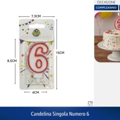 CANDELINA SINGOLA NUMERO 6