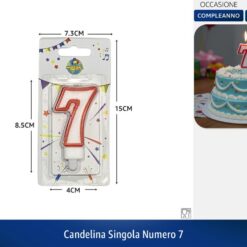 CANDELINA SINGOLA NUMERO 7