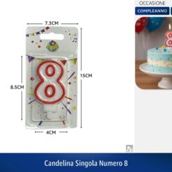 CANDELINA SINGOLA NUMERO 8