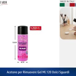 ACETONE PER RIMUOVERE GEL ML.120 DOLCI SGUARDI