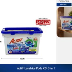 ACTIFF LAVATRICE PODS X24 3 IN 1 24 LAVAGGI