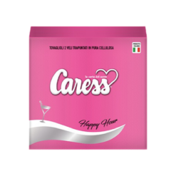 TOVAGLIOLO CM.24X24 2V SET 40 PZ. ROSA CARESS