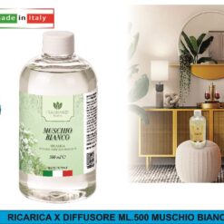 RICARICA X DIFFUSORE ML.500 MUSCHIO BIANCO