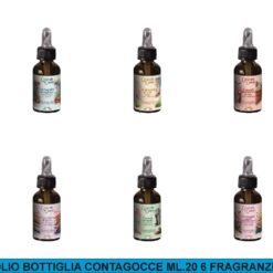 OLIO BOTTIGLIA CONTAGOCCE ML.20 6 FRAGRANZE