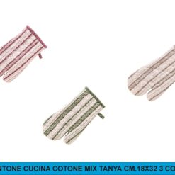 GUANTONE CUCINA COTONE MIX TANYA CM.18X32 3 COLORI