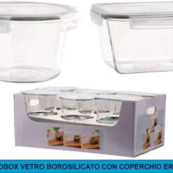 FRIGOBOX VETRO BOROSILICATO CON COPERCHIO ERMETICO