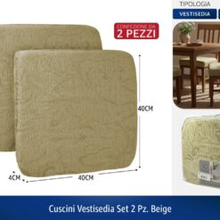 CUSCINI VESTISEDIA SET 2 PZ. BEIGE