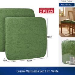 CUSCINI VESTISEDIA SET 2 PZ. VERDE