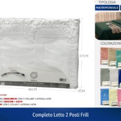 COMPLETO LETTO 2 POSTI FRILL