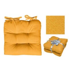 CUSCINI DA SEDUTA SET 2 PZ. CM.40X40X10h GIALLI