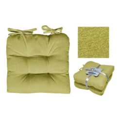 CUSCINI DA SEDUTA SET 2 PZ. CM.40X40X10h VERDI
