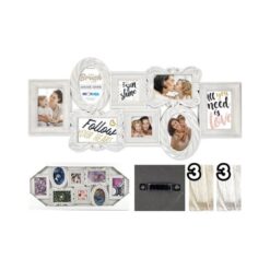 CORNICE PORTAFOTO BRUSH TRADITIONAL 8 FOTO 6-10X15 2-9X9 2 ASS.