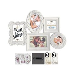 CORNICE PORTAFOTO 5 FOTO 3 10X15-2 9X9 BRUSH TRADITIONAL