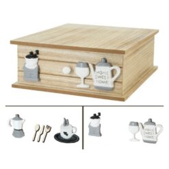 PORTACIALDE CON CASSETTO CM.33X27X11h 2 ASS.