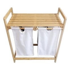 PORTABIANCHERIA BAMBOO DOPPIO CM.65,5X33X72,5h