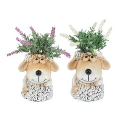 PIANTINA LAVADA VASO PECORELLA STANDING CM.14X14X26h 2 ASS.