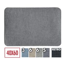 TAPPETO ANTISCIVOLO TRECCIA CM.40X60 4 ASS.