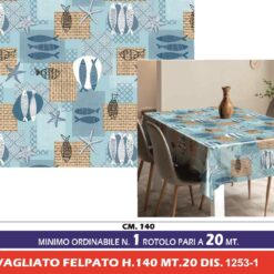 TOVAGLIATO FELPATO H.140 MT.20 DIS. 1253-1