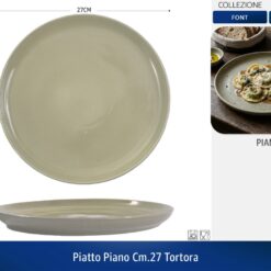 PIATTO PIANO CM.27 FONT TORTORA