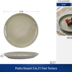 PIATTO DESSERT CM.21 FONT TORTORA