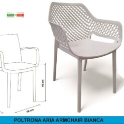 POLTRONA ARIA ARMCHAIR BIANCO