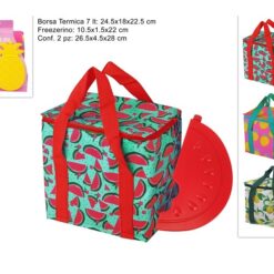 BORSA TERMICA LT.7 CON FREEZERINO 3 ASS.