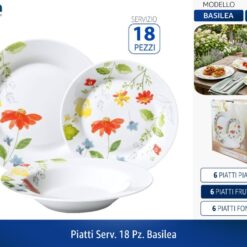 PIATTI SERV. 18 PZ. BASILEA