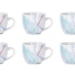 TAZZINE CAFFE' CONF. 6 PZ. S/PIATT. LISBONA