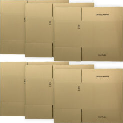 Sicignano | Scatola Cartone Americana, cm 32x32x24h, Doppia Onda, Resistente, con Simboli - Spedire, Spedizione, Imballaggi, Trasloco, Magazzino, Packaging - Disponibile in Confezioni (6)