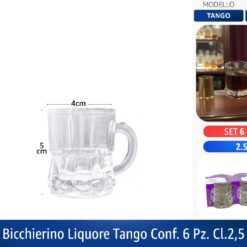 BICCHIERINO LIQUORE TANGO CONF. 6 PZ. CL.2,2