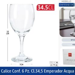 CALICE VETRO CONF. 6 PZ. CL.34,5 EMPERADOR