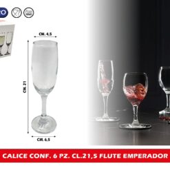 CALICE CONF. 6 PZ. CL.21,5 FLUTE EMPERADOR