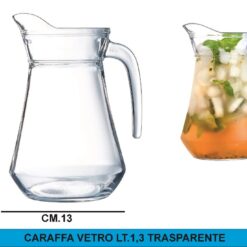CARAFFA VETRO LT.1,3 TRASPARENTE