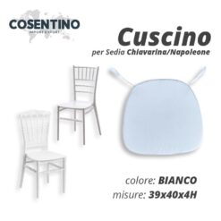 CUSCINO X SEDIA CHIAVARINI/NAPOLEONE BIANCO