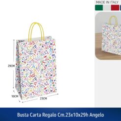 BUSTA CARTA REGALO CM.23X10X29h ANGELO