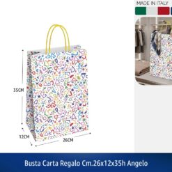 BUSTA CARTA REGALO CM.26X12X35h ANGELO