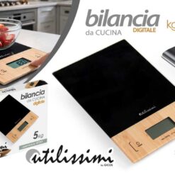 BILANCIA CUCINA ELETTRONICA KG.5 CM.22X15X2h