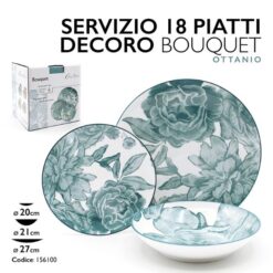 PIATTI SERV. 18 PZ. DEC. BOUQUET OTTANIO