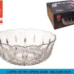 COPPA VETRO OPERA DIAM. CM.23X9h RCR