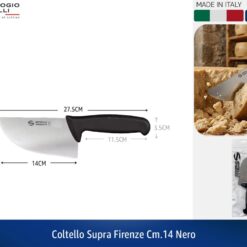 COLTELLO SUPRA FIRENZE CM.14 NERO