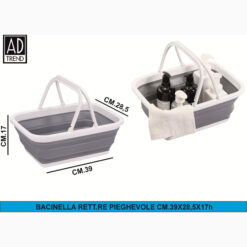 BACINELLA RETT.RE PIEGHEVOLE CM.39X28,5X17h