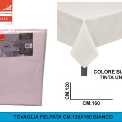 TOVAGLIA FELPATA CM.120X160 BIANCO