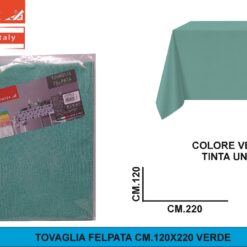 TOVAGLIA FELPATA CM.120X220 VERDE