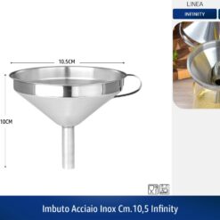 IMBUTO ACCIAIO INOX CM.10,5 INFINITY