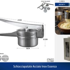 SCHIACCIAPATATE ACCIAIO INOX ESSENZA