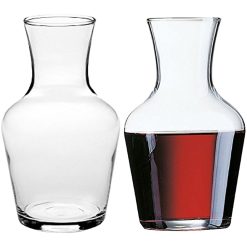 Caraffa Brocca Bottiglia da Tavola in Vetro Trasparente Resistente per Vino