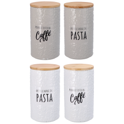 Contenitore Barattolo da Cucina Alto Lungo per Pasta Spaghetti Caffè Ø 11×18h cm